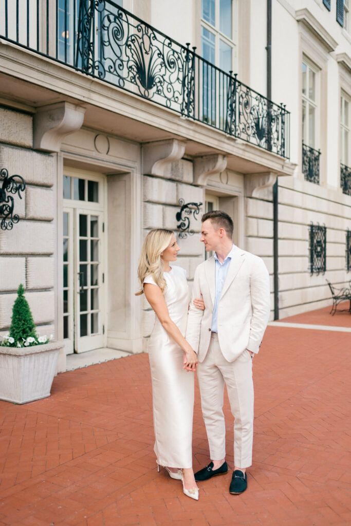 War Memorial Spring Engagement Photos in Grosse Pointe Michigan